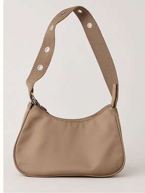 L.A. Express Tan Adjustable Strap Shoulder Bag
